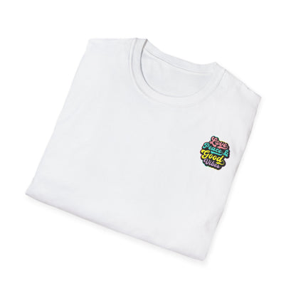 Love & Peace Floral Unisex Softstyle T-Shirt